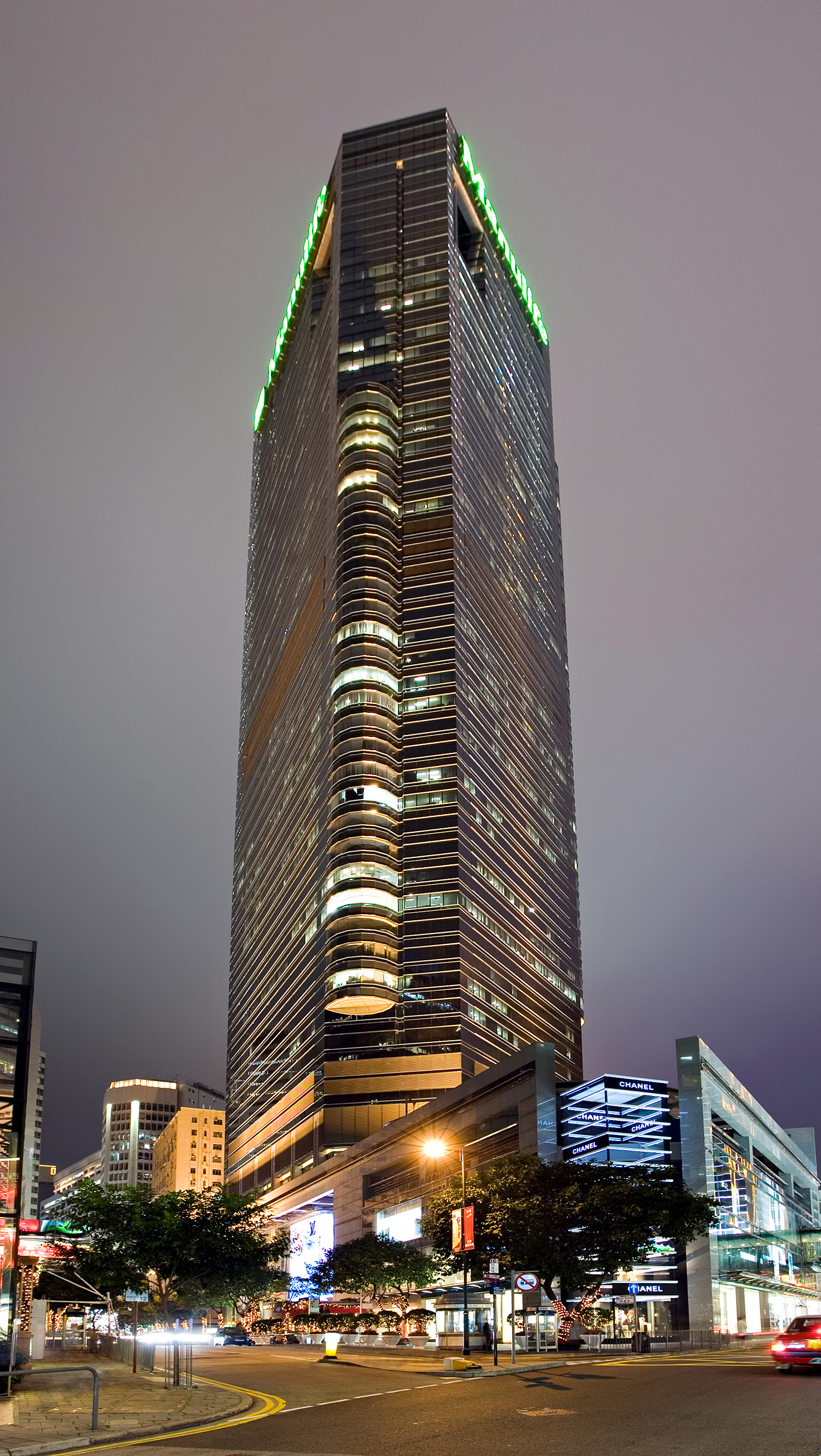 Lee Garden One, Hong Kong - Night view from the east. © Mathias Beinling